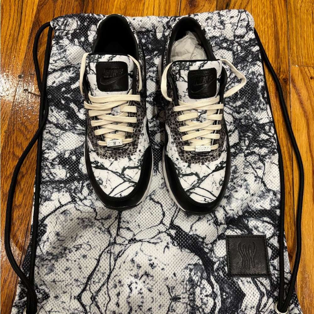 Nike Marble Pattern Black and White Backpack